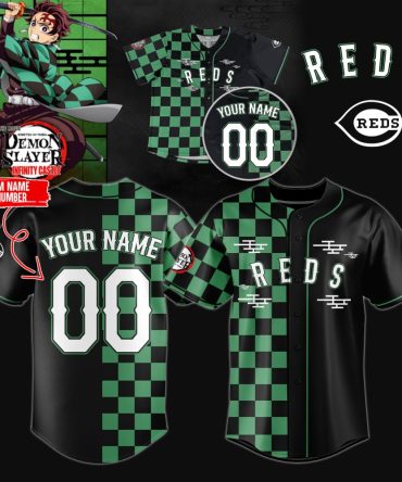 Custom Demon Slayer Jersey - Personalized Name & Number - Stylish Anime Sportswear