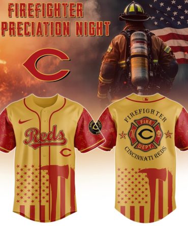 Limited Edition Firefighter Appreciation Cincinnati Reds Jersey - Honor Heroes Now!