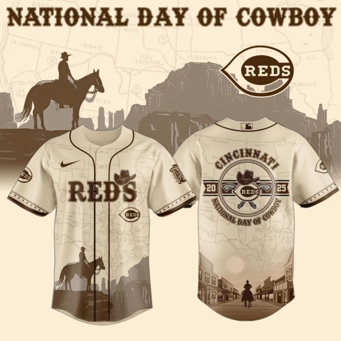 Cincinnati Reds Cowboy Day Jersey – Celebrate Western Spirit In Style!