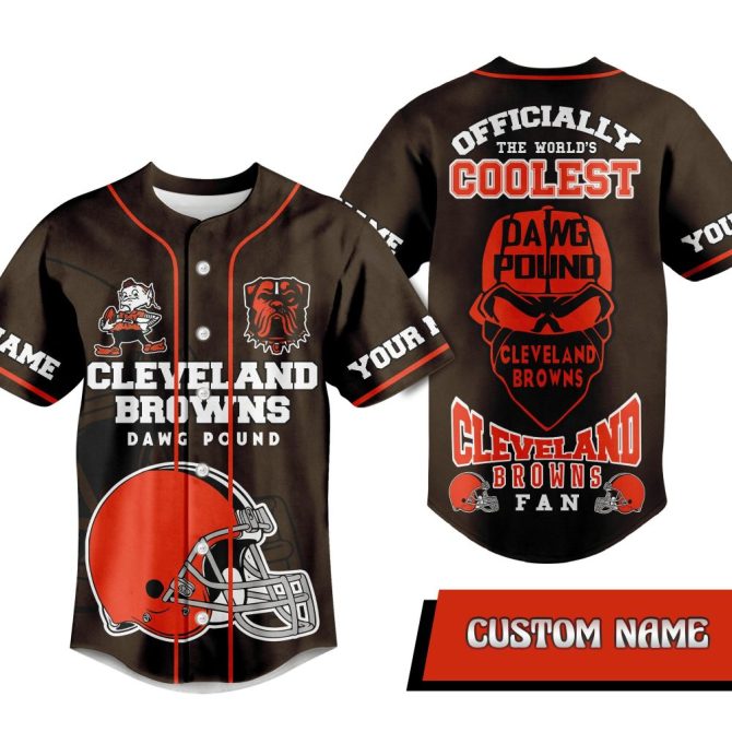 Cleveland Browns Custom Name Jersey – Officially Cool Dawg Pound Fan Gear