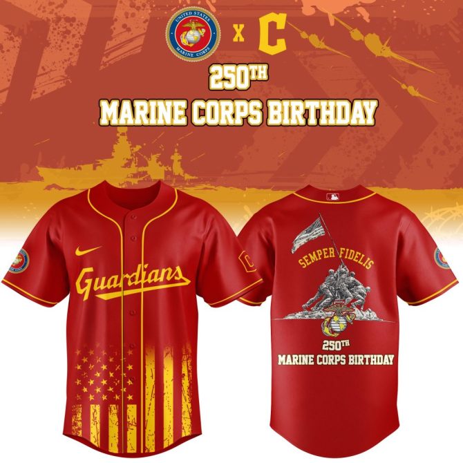 Celebrate Marine Corps 250Th Birthday With Exclusive Guardians Baseball Jersey