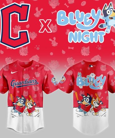 Exclusive Guardians X Bluey Night Baseball Jersey - Limited Edition Fan Gear!