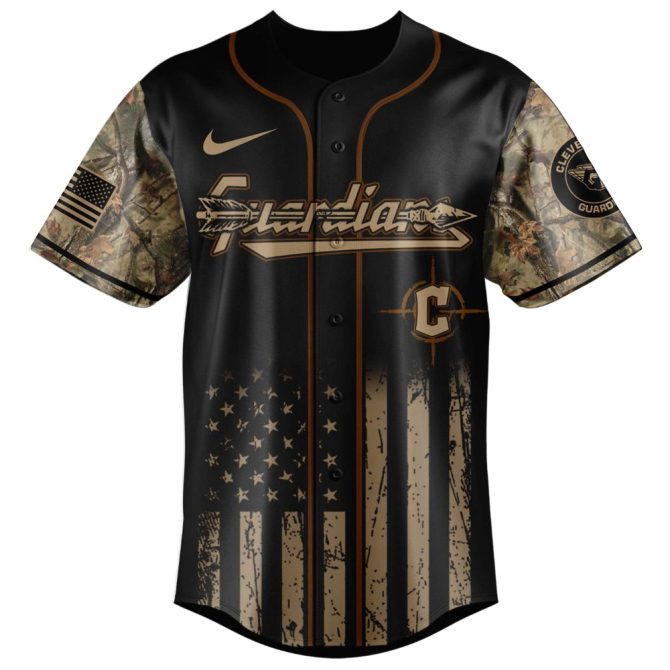 Cleveland Guardians Mlb X Deer Hunting Personalized Baseball Jersey For Fans - Image 2