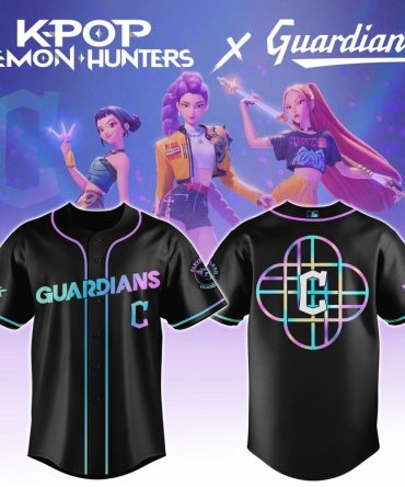K-Pop Demon Hunters X Guardians Limited Edition Jersey – Black, Unisex, Trendy Streetwear