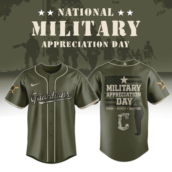 Honor Our Heroes: Military Appreciation Day Baseball Jersey - Guardians Edition