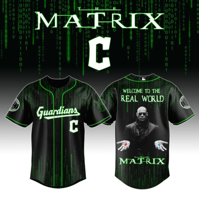 Matrix Guardians Baseball Jersey - Futuristic Design, Limited Edition Wearable Art