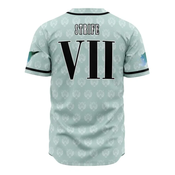 Final Fantasy Vii Baseball Jersey – Premium Gamer Apparel For Fans - Image 2