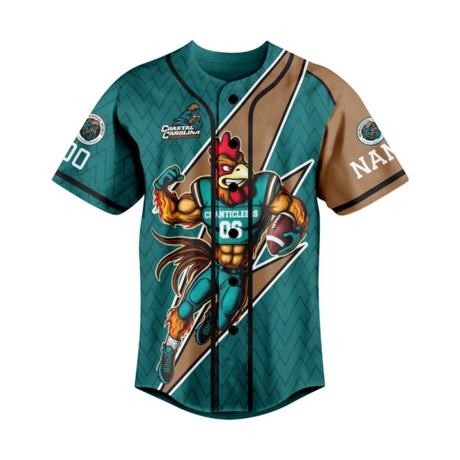 Custom Coastal Carolina Chanticleers Jersey - Personalized Name & Number, Perfect For Die-Hard Fans - Image 2
