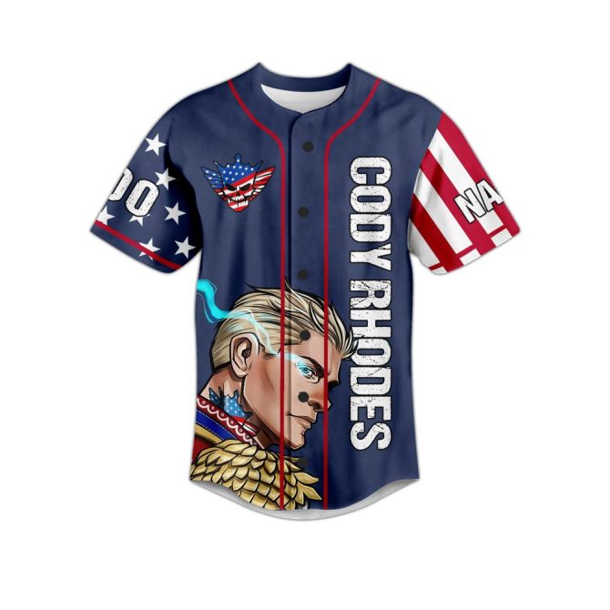 Customizable Cody Rhodes Graphic Jersey - Unique Design & Personalization Available! - Image 2