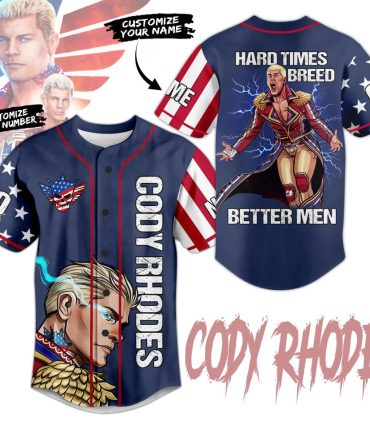 Customizable Cody Rhodes Graphic Jersey - Unique Design & Personalization Available!