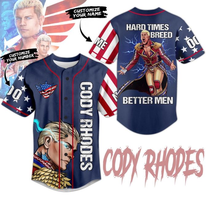Customizable Cody Rhodes Graphic Jersey - Unique Design & Personalization Available!