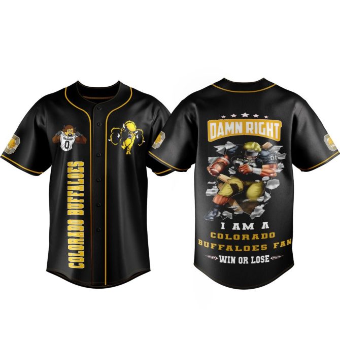 Colorado Buffaloes Fan Jersey - Bold Design For True Supporters - Win Or Lose