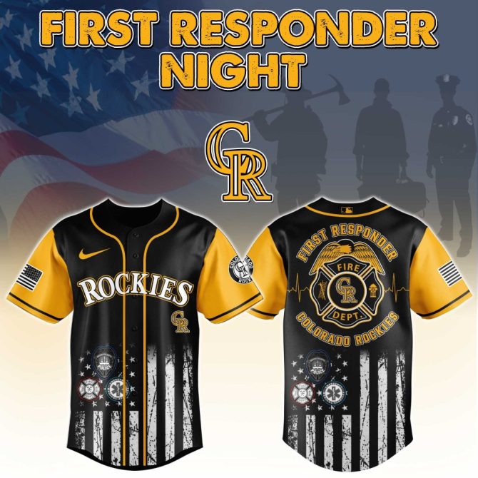 Honor Heroes: Colorado Rockies First Responder Night Jersey – Limited Edition
