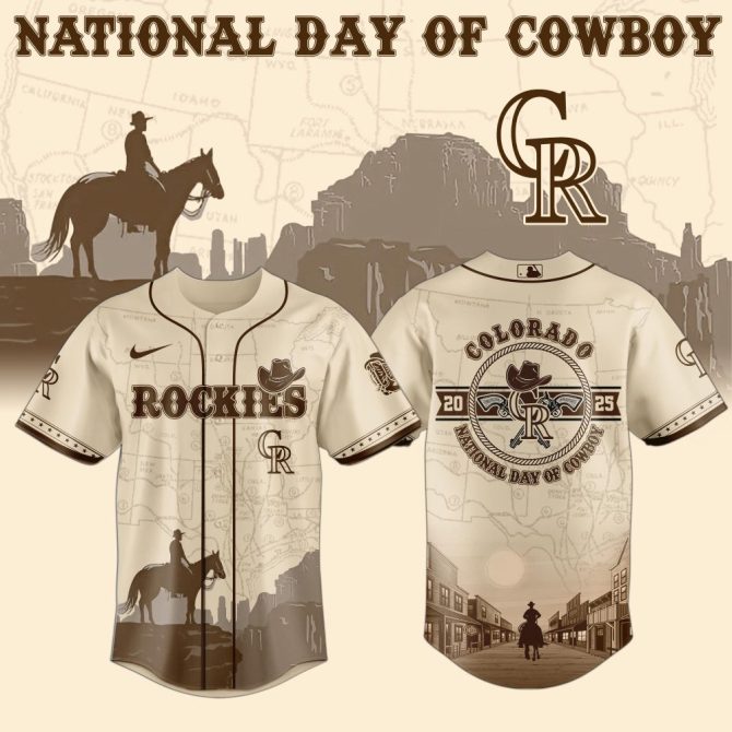 Celebrate Western Spirit: National Day Of The Cowboy Jersey - Limited Edition Rockies Gear