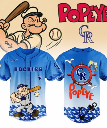 Limited Edition Popeye Rockies Baseball Jersey - Officially Licensed, Perfect Gift For Fans!