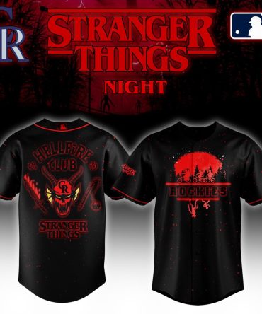 Limited Edition Stranger Things Rockies Hellfire Club Jersey - Perfect For Fans!