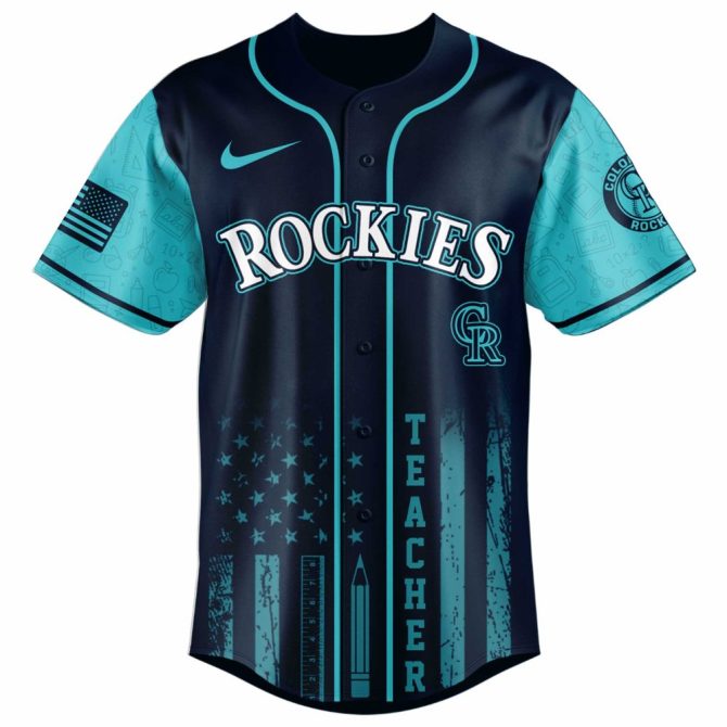 Celebrate Teachers With Custom Rockies Jersey - Perfect Gift For Educators! 🎓📚 #Thankateacher - Image 2