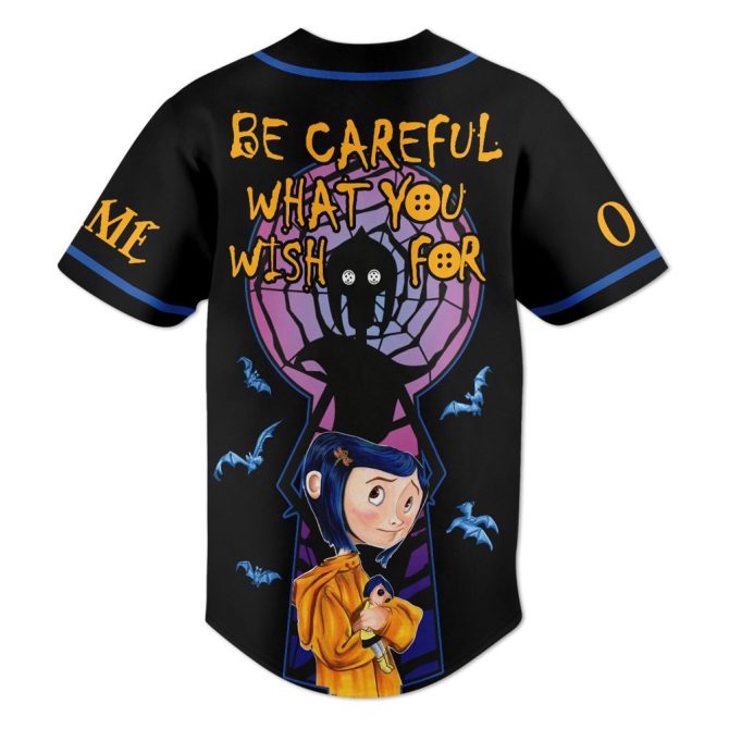 Customizable Coraline Jersey - Add Your Name & Number - Unique Gift For Fans! - Image 3