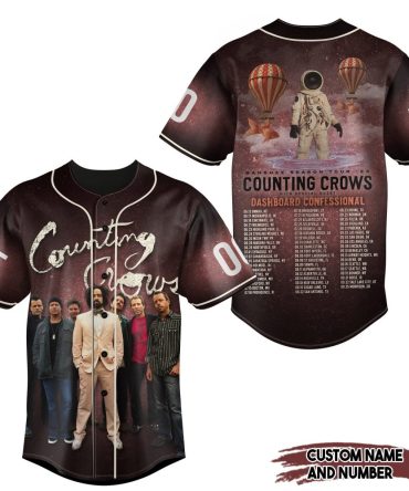 Custom Counting Crows Tour Jersey - Personalized Name & Number, Unique Design
