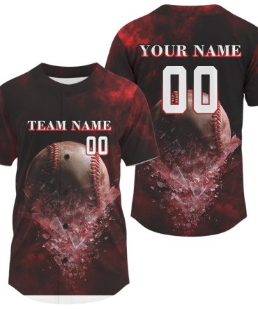 Custom Baseball Jersey - Personalized Team Name & Number - Unique Design