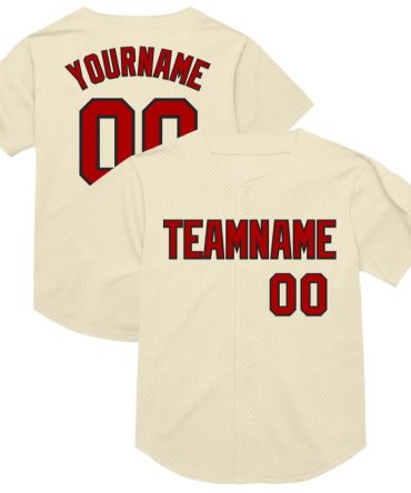 Customizable Baseball Jersey – Personalize Your Team Name & Number Now!