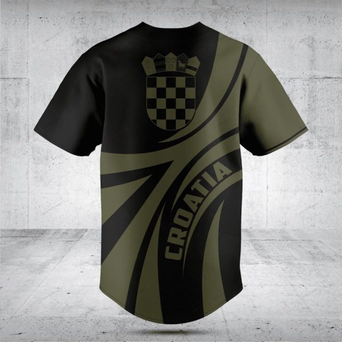 Custom Croatia Baseball Jersey - Personalized Name & Number - Unique Design - Image 2