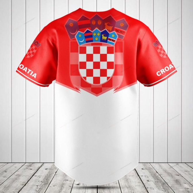 Custom Croatia Baseball Jersey – Personalized Name & Number – Premium Sportswear - Image 2