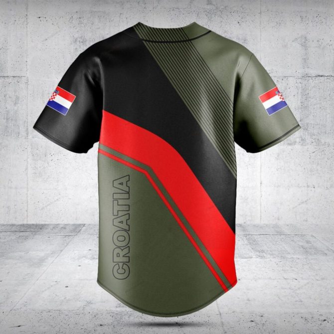 Customizable Croatia Baseball Jersey - Unique Design, Show Your Pride! - Image 2