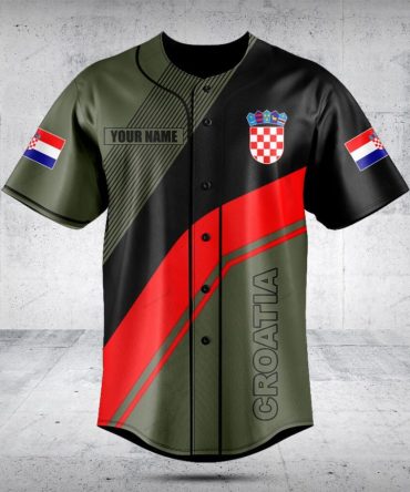 Customizable Croatia Baseball Jersey - Unique Design, Show Your Pride!