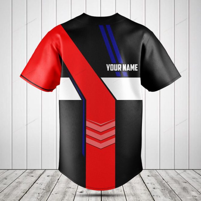 Customizable Croatia Flag Baseball Jersey - Personalized Name & Number - Unique Sportswear Gift - Image 2