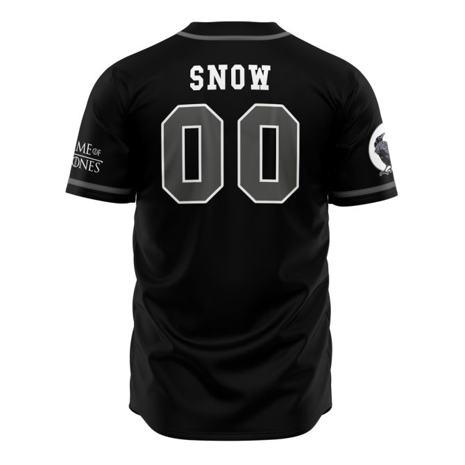 Game Of Thrones Castle Black Crow Baseball Jersey - Stylish Fan Apparel - Image 2