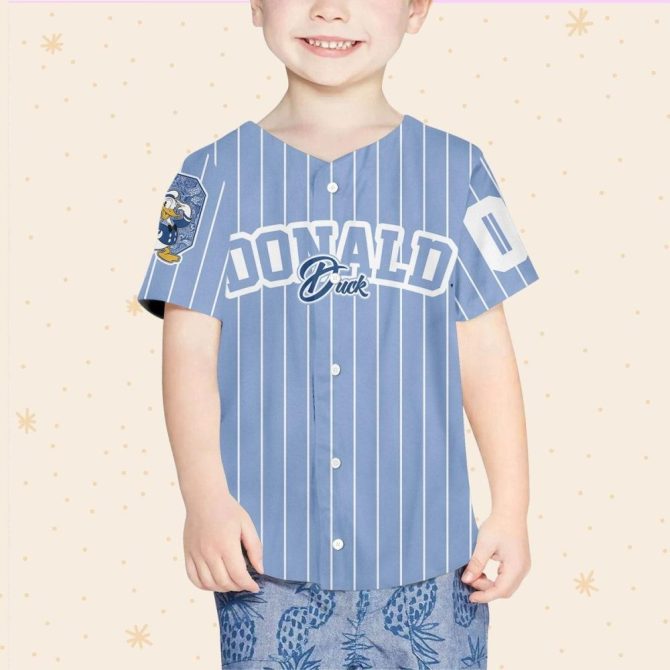 Customizable Donald Duck Baseball Jersey - Kids/Youth/Adult Sizes Available - Image 5