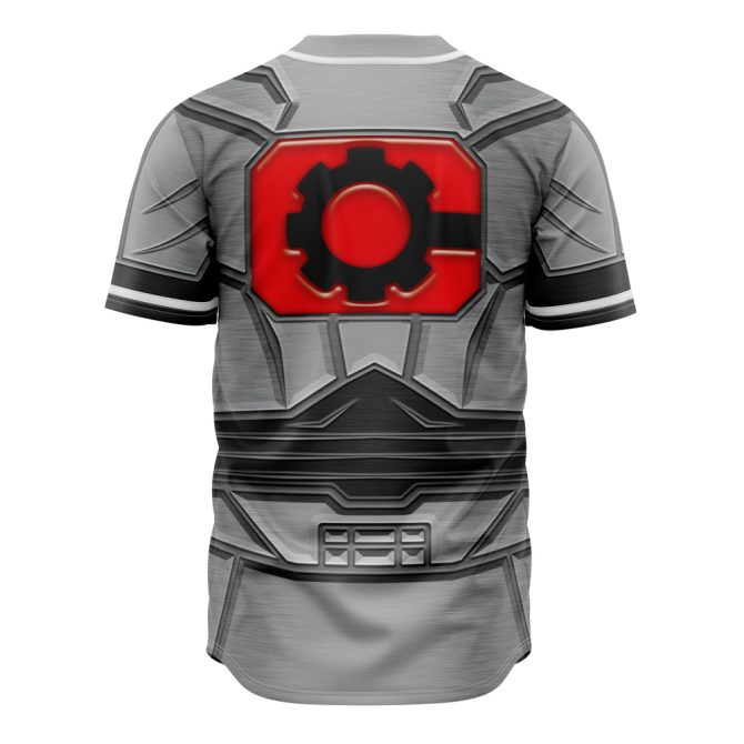 Futuristic Robot Baseball Jersey - Stylish 3D Graphic Shirt For Sci-Fi Fans - Image 3
