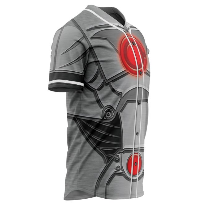 Futuristic Robot Baseball Jersey - Stylish 3D Graphic Shirt For Sci-Fi Fans - Image 2