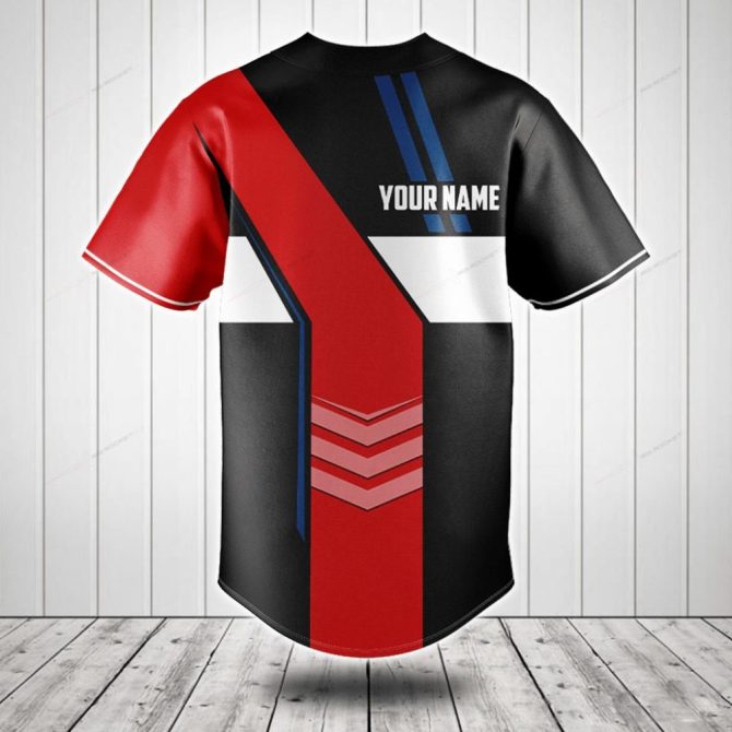 Customizable Czech Flag Baseball Jersey - Personalized Name & Unique Design - Image 2