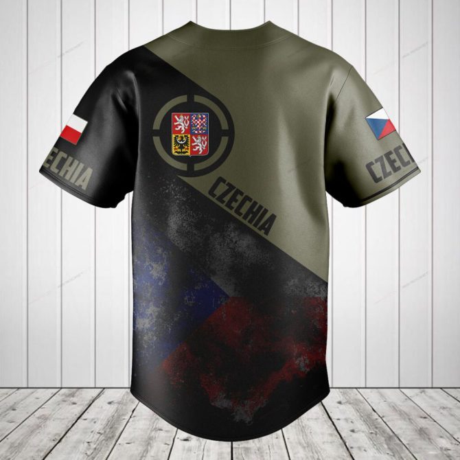Custom Czechia Baseball Jersey - Personalized Name & Flag Design - Image 2