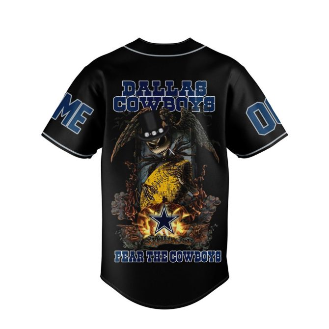 Customizable Dallas Cowboys Halloween Jersey - Add Name & Number - Unique Fan Gear! - Image 3