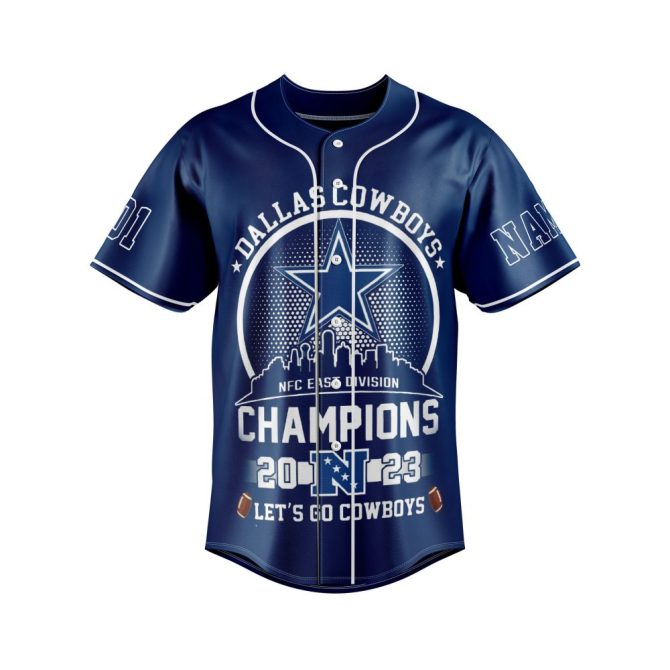 Custom Dallas Cowboys Jersey - Personalized Name & Number Champions 2023 Fan Apparel - Image 2