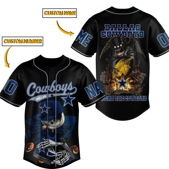 Customizable Dallas Cowboys Halloween Jersey - Add Name & Number - Unique Fan Gear!