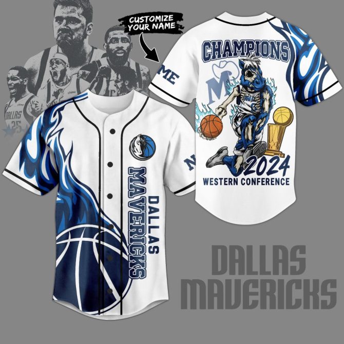 Customizable Dallas Mavericks 2024 Western Conference Champions Jersey - Limited Edition
