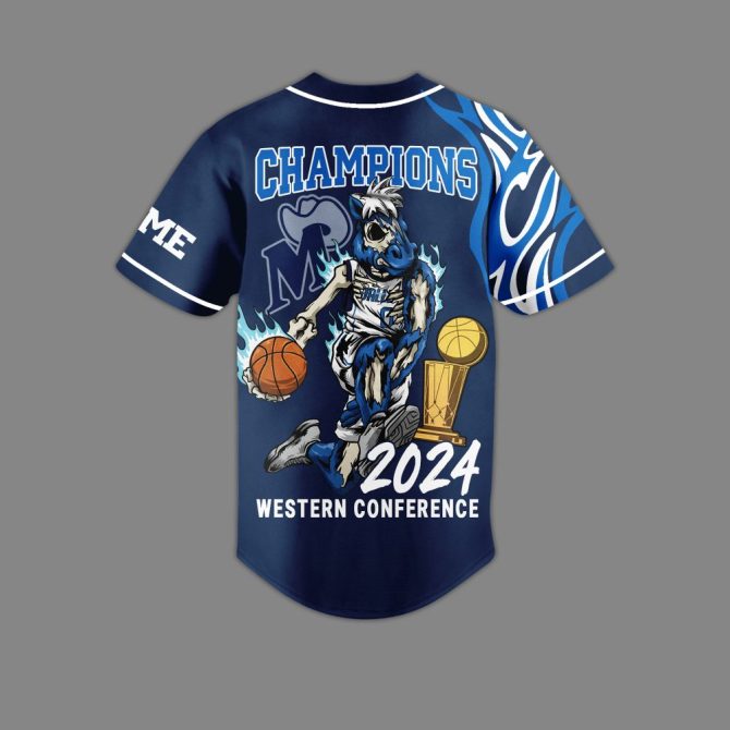 Dallas Mavericks Customizable 2024 Western Conference Champions Jersey - Fan Edition - Image 3