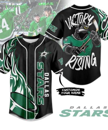 Customizable Dallas Stars Victory Rising Jersey - Show Your Team Spirit!