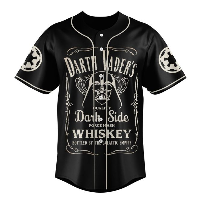 Custom Darth Vader Baseball Jersey - Personalize Your Name & Number - Unique Star Wars Gift! - Image 2