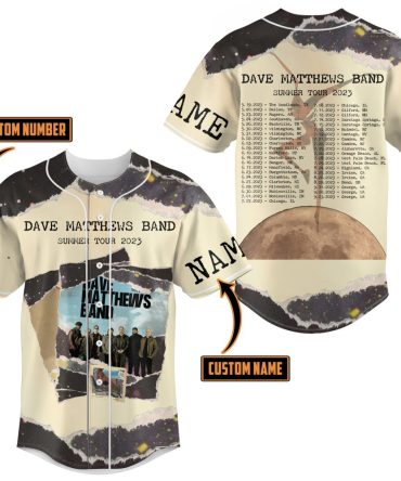 Custom Dave Matthews Band Summer Tour 2023 Jersey – Personalize Name & Number