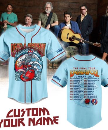 Custom Dead & Company Tour Jersey - Personalized Summer 2023 Concert Tee