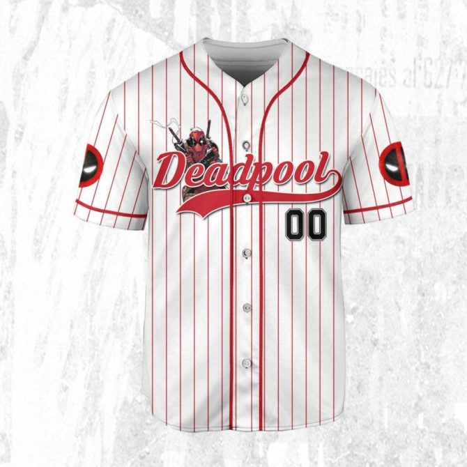 Custom Deadpool Baseball Jersey – Personalized For Kids, Youth, Adults – Unique Gift Idea! - Image 4