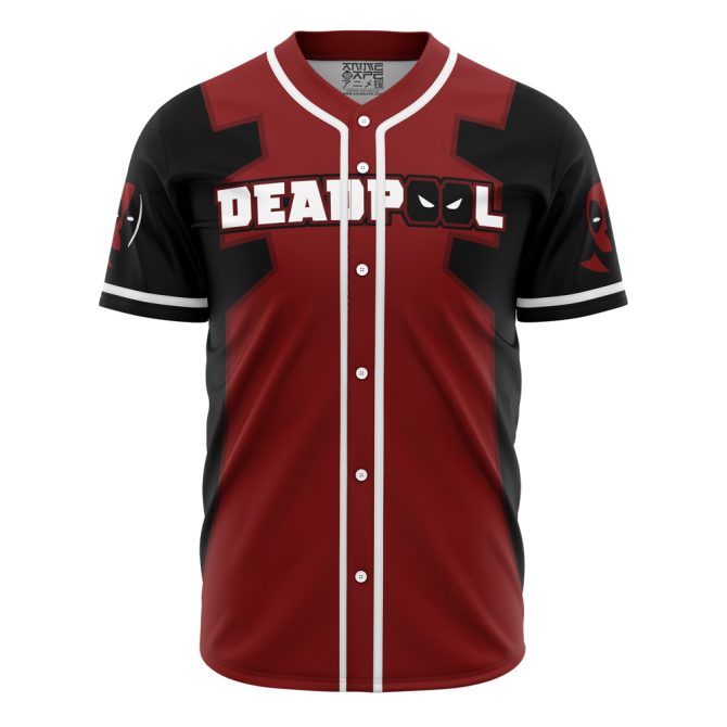 Deadpool Baseball Jersey - Premium Red & Black Cosplay Shirt For Fans