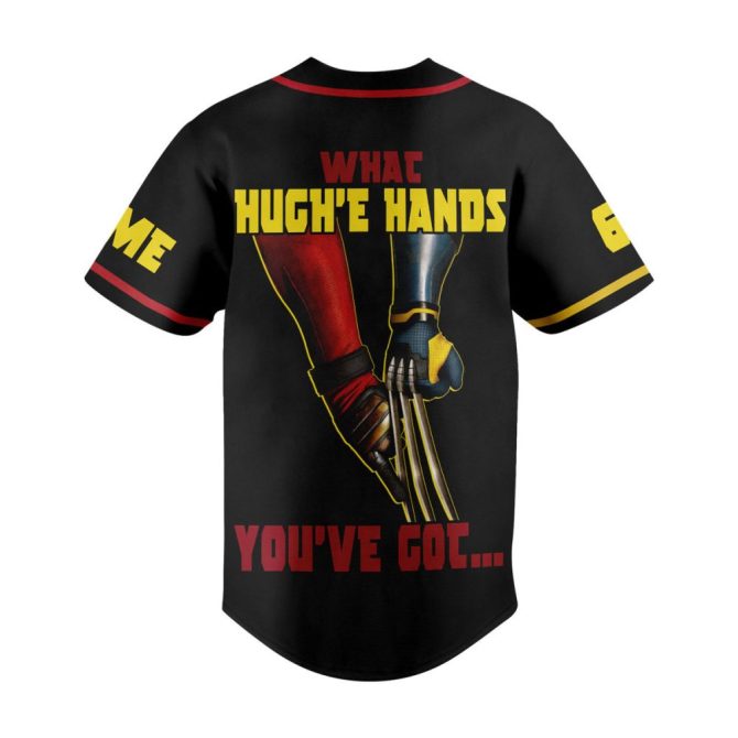 Custom Deadpool & Wolverine Baseball Jersey – Add Name & Number – Unique Superhero Gift - Image 3