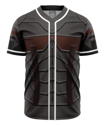 Futuristic Armor-Inspired Baseball Jersey - Unique Design, Comfortable Fit, Perfect For Cosplay & Everyday Wear