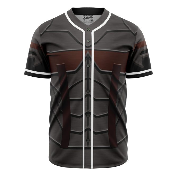Futuristic Armor-Inspired Baseball Jersey - Unique Design, Comfortable Fit, Perfect For Cosplay & Everyday Wear
